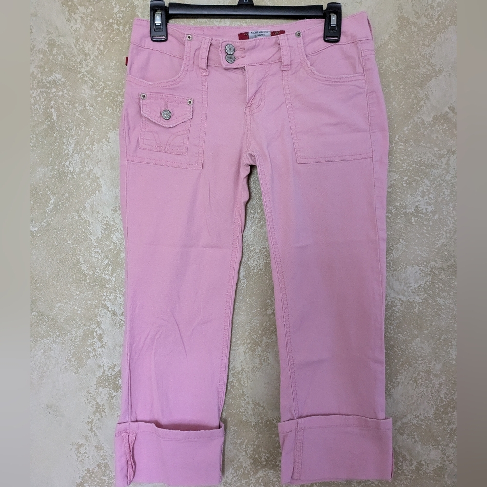 Y2K Vintage YMI  Pink Low Rise Capri Pants Size 3